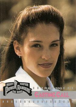 1995 Fleer Mighty Morphin Power Rangers: The Movie #146 Casting Call: Amy Jo Johnson Front