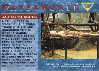 1995 Ultra Waterworld #14 Ashes to Ashes Back