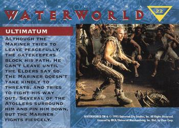 1995 Ultra Waterworld #22 Ultimatum Back