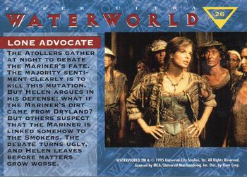 1995 Ultra Waterworld #26 Lone Advocate Back