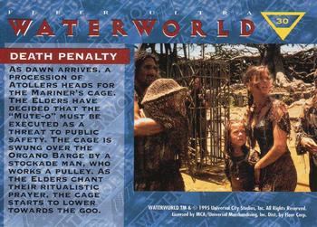 1995 Ultra Waterworld #30 Death Penalty Back