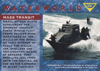 1995 Ultra Waterworld #35 Mass Transit Back