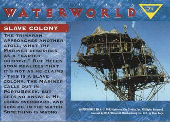 1995 Ultra Waterworld #71 Slave Colony Back