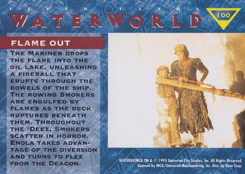 1995 Ultra Waterworld #100 Flame Out Back
