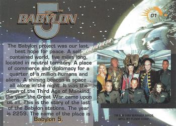1995 Fleer Ultra Babylon 5 #1 Title Card Back