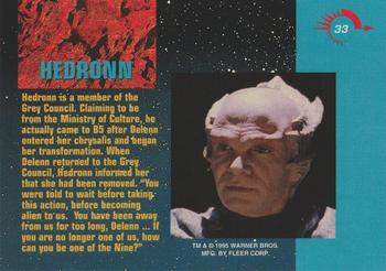 1995 Fleer Ultra Babylon 5 #33 Hedronn Back
