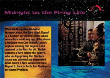 1995 Fleer Ultra Babylon 5 #35 Midnight on the Firing Line Back