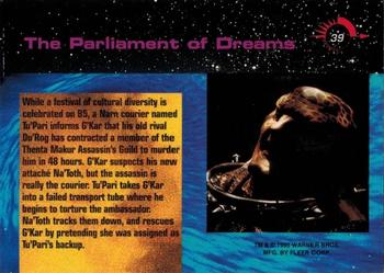 1995 Fleer Ultra Babylon 5 #39 The Parliament of Dreams Back