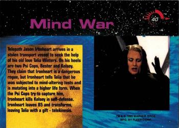 1995 Fleer Ultra Babylon 5 #40 Mind War Back