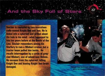 1995 Fleer Ultra Babylon 5 #42 And the Sky Full of Stars Back