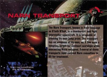1995 Fleer Ultra Babylon 5 #82 Narn Transport Back