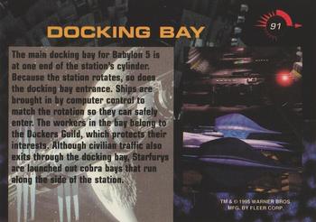 1995 Fleer Ultra Babylon 5 #91 Docking Bay Back