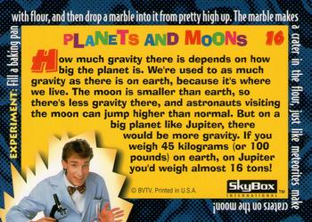 1995 SkyBox Bill Nye, The Science Guy #16 Why is gravity different on different Back