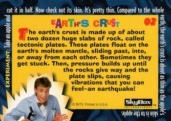 1995 SkyBox Bill Nye, The Science Guy #2 What causes an earthquake? Back