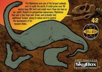 1995 SkyBox Bill Nye, The Science Guy #42 Diplodocus Back