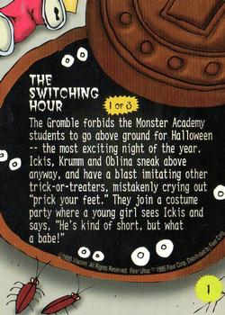 1995 Fleer AAAHH!! Real Monsters #1 Prick Your Feet Back