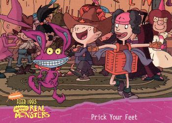 1995 Fleer AAAHH!! Real Monsters #1 Prick Your Feet Front