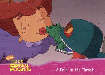 1995 Fleer AAAHH!! Real Monsters #3 A Frog in his Throat Front