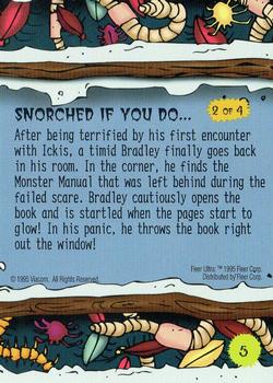 1995 Fleer AAAHH!! Real Monsters #5 Mysterious Manual Back