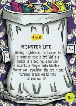 1995 Fleer AAAHH!! Real Monsters #85 Night Terrors Back