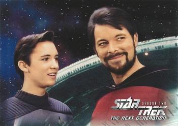1995 SkyBox Star Trek: The Next Generation Season 2 #111 Mission Chronology Front