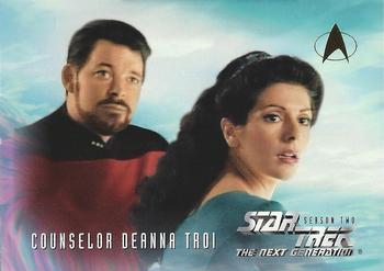 1995 SkyBox Star Trek: The Next Generation Season 2 #118 Counselor Deanna Troi Front