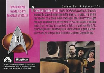 1995 SkyBox Star Trek: The Next Generation Season 2 #151 The Schizoid Man Back