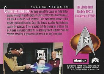 1995 SkyBox Star Trek: The Next Generation Season 2 #153 The Schizoid Man Back