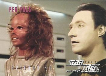 1995 SkyBox Star Trek: The Next Generation Season 2 #180 Pen Pals Front