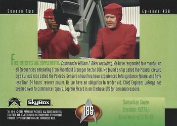 1995 SkyBox Star Trek: The Next Generation Season 2 #185 Samaritan Snare Back