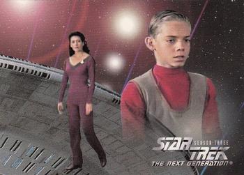 1995 SkyBox Star Trek: The Next Generation Season 3 #205 Mission Chronology - Card A Front