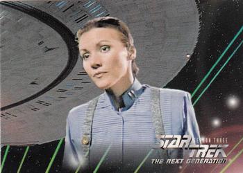 1995 SkyBox Star Trek: The Next Generation Season 3 #208 Mission Chronology - Card D Front