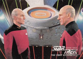 1995 SkyBox Star Trek: The Next Generation Season 3 #212 Mission Chronology - Card H Front