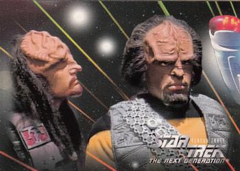1995 SkyBox Star Trek: The Next Generation Season 3 #213 Mission Chronology - Card I Front