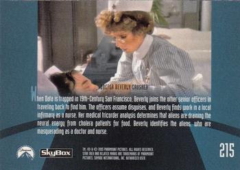 1995 SkyBox Star Trek: The Next Generation Season 3 #215 Doctor Beverly Crusher Back