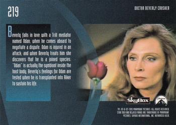 1995 SkyBox Star Trek: The Next Generation Season 3 #219 Doctor Beverly Crusher Back