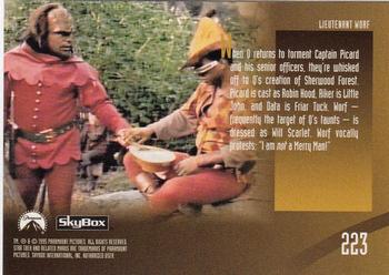 1995 SkyBox Star Trek: The Next Generation Season 3 #223 Lieutenant Worf Back