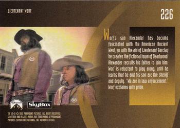 1995 SkyBox Star Trek: The Next Generation Season 3 #226 Lieutenant Worf Back