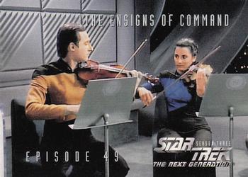 1995 SkyBox Star Trek: The Next Generation Season 3 #235 The Ensigns of Command Front