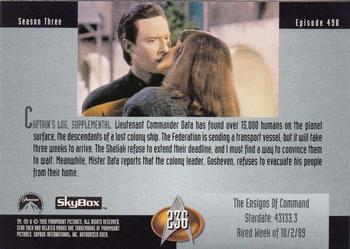 1995 SkyBox Star Trek: The Next Generation Season 3 #236 The Ensigns of Command Back