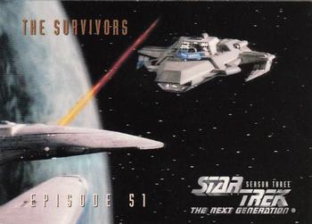 1995 SkyBox Star Trek: The Next Generation Season 3 #239 The Survivors Front