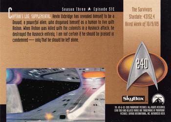 1995 SkyBox Star Trek: The Next Generation Season 3 #240 The Survivors Back