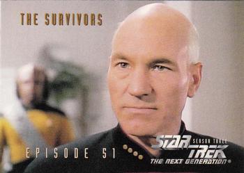 1995 SkyBox Star Trek: The Next Generation Season 3 #240 The Survivors Front