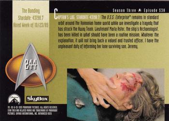 1995 SkyBox Star Trek: The Next Generation Season 3 #244 The Bonding Back