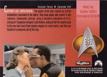 1995 SkyBox Star Trek: The Next Generation Season 3 #249 Booby Trap Back