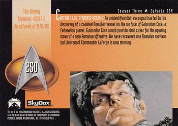 1995 SkyBox Star Trek: The Next Generation Season 3 #250 The Enemy Back