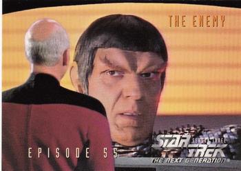 1995 SkyBox Star Trek: The Next Generation Season 3 #250 The Enemy Front