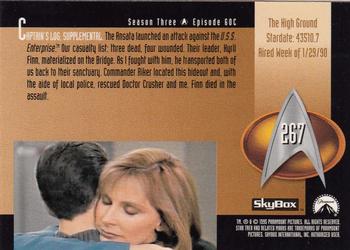 1995 SkyBox Star Trek: The Next Generation Season 3 #267 The High Ground Back