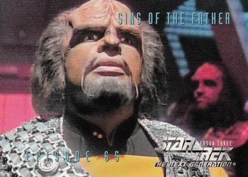 1995 SkyBox Star Trek: The Next Generation Season 3 #281 Sins of the Father Front