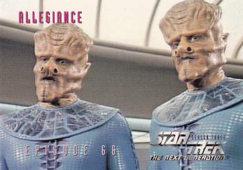 1995 SkyBox Star Trek: The Next Generation Season 3 #285 Allegiance Front